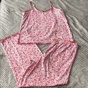 Floral Pink Pajama Set